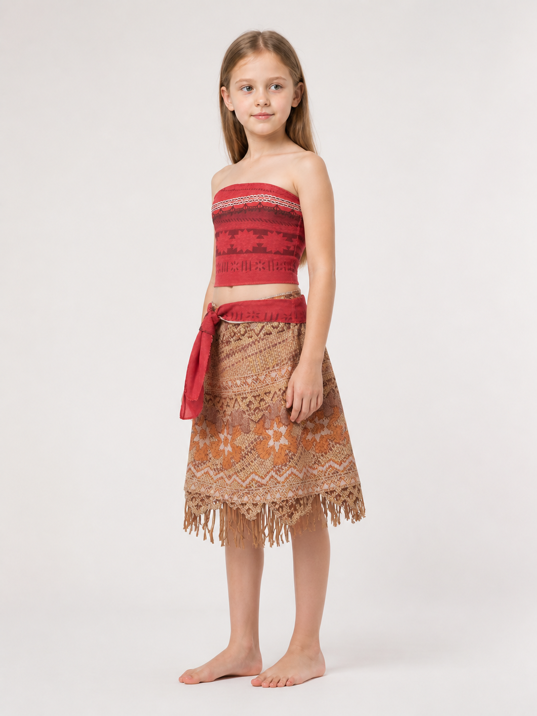 Halloween and cosplay costume set with a top and skirt