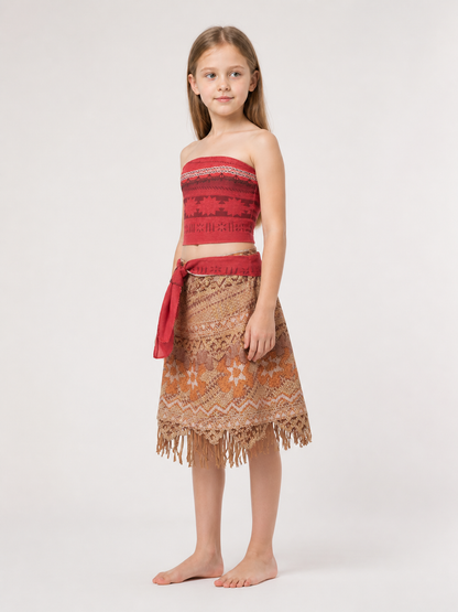 Halloween and cosplay costume set with a top and skirt