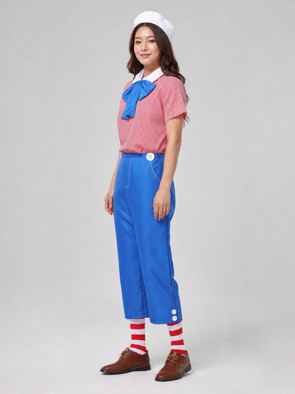 Clown Costume for Carnival: Shirt and Pants side view