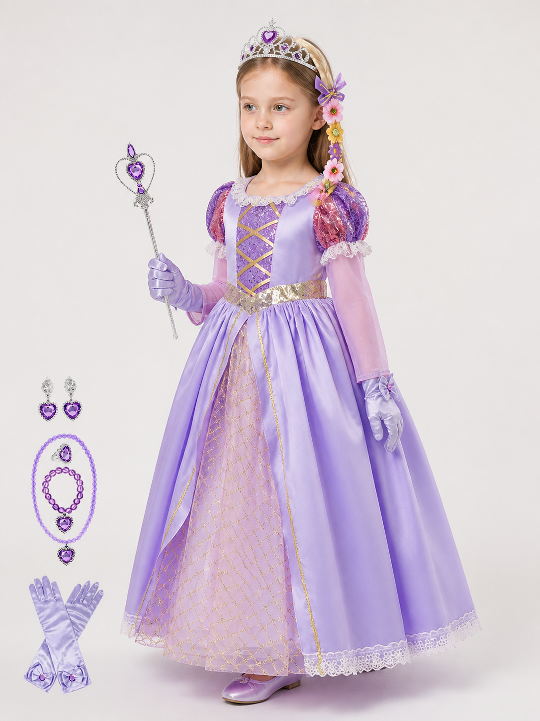 Princess Costume for Halloween and Cosplay side view