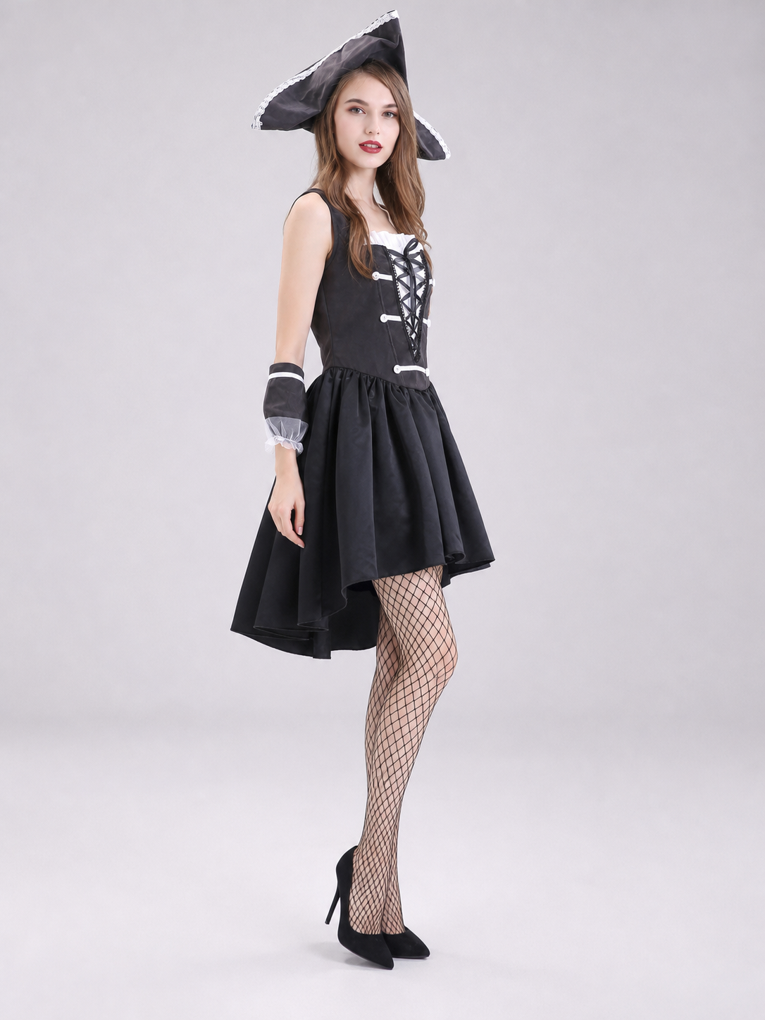 Pirate Cosplay Dress with Corset Lacing