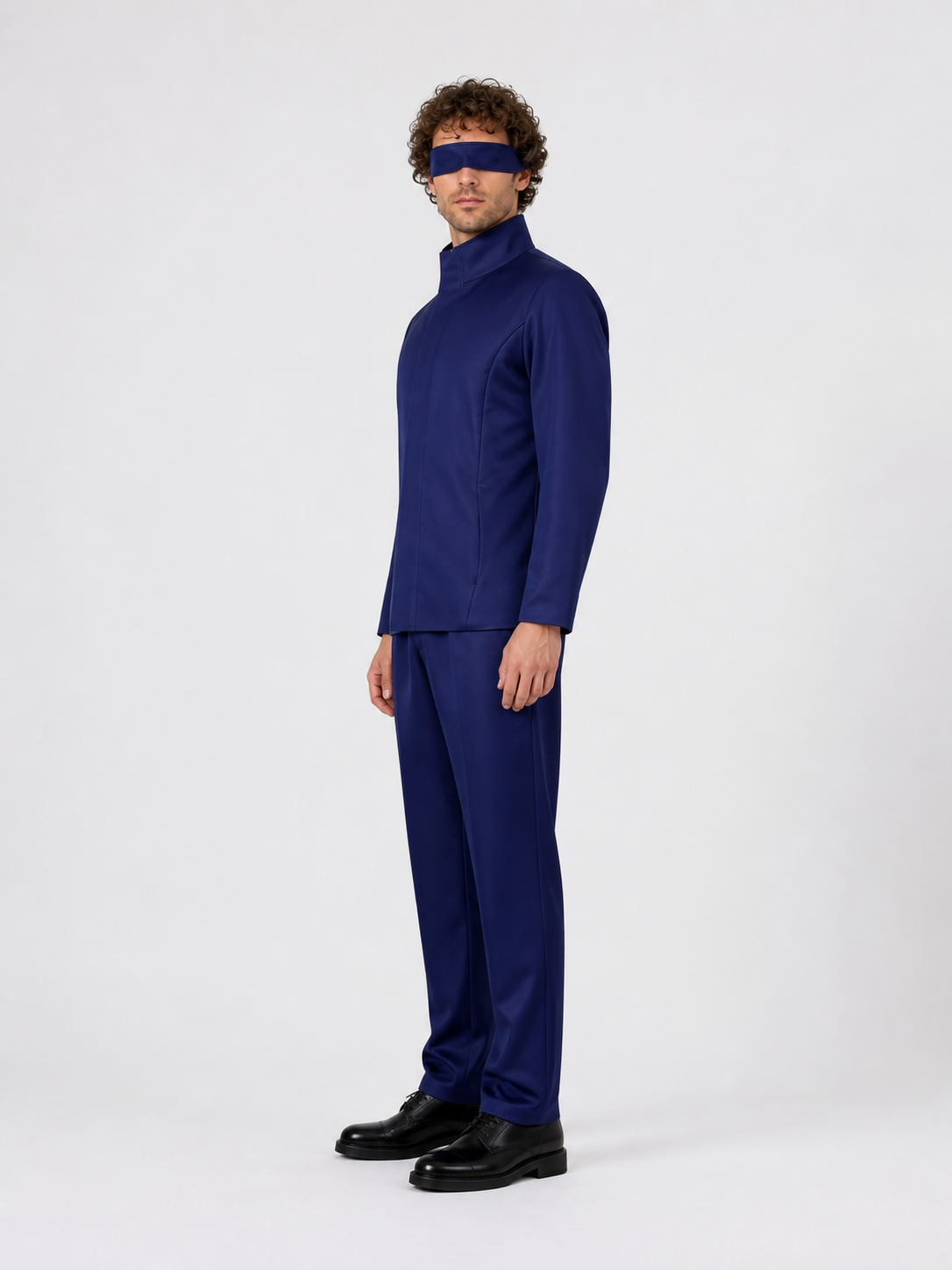 Gojo Satoru Cosplay Costume with Blindfold and Pants side view