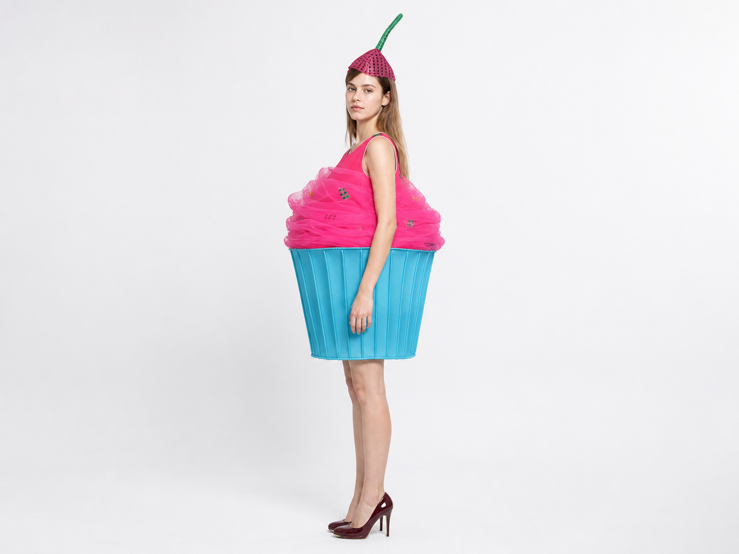 Cupcake Costume with Headwear for Parties