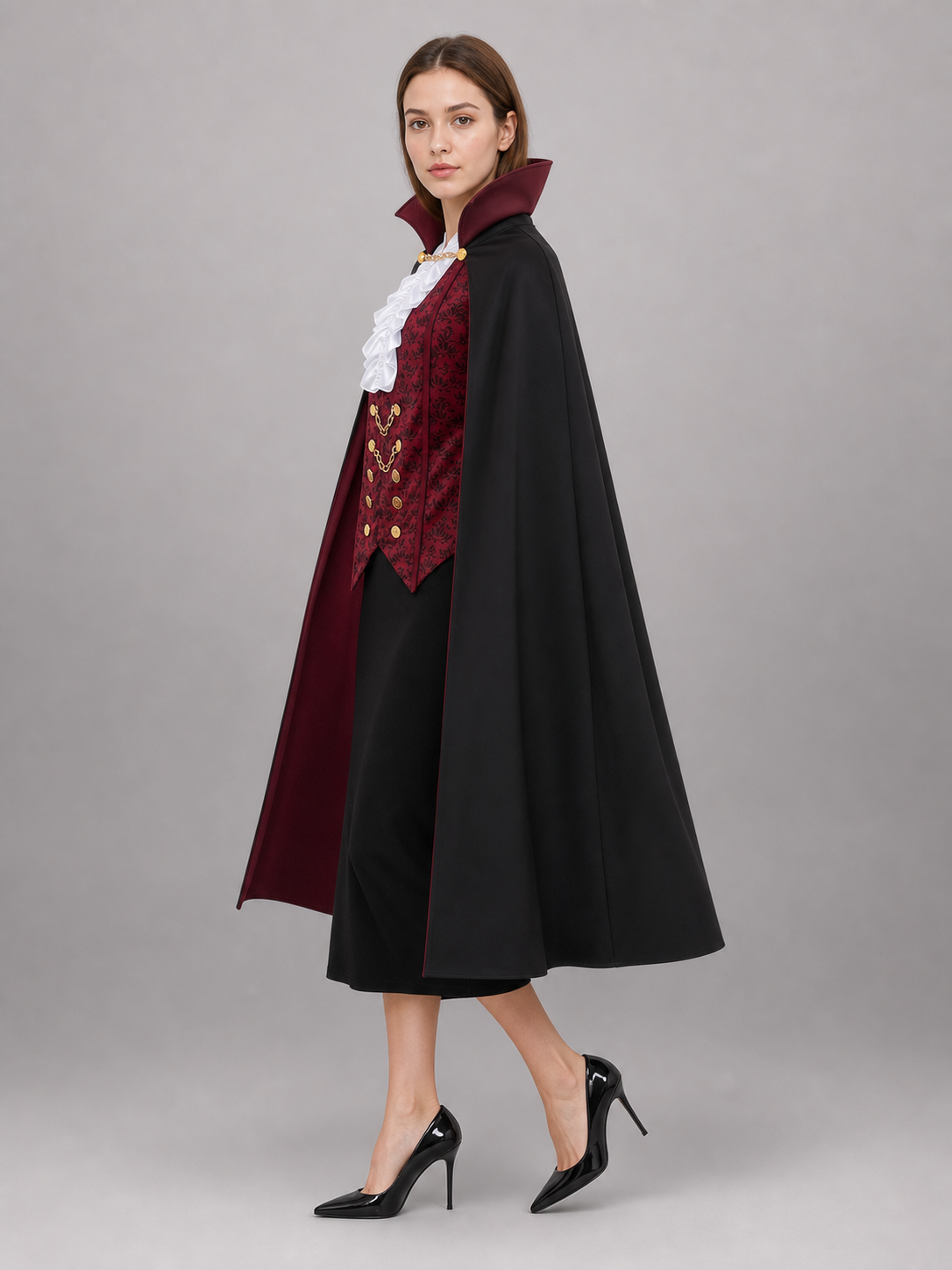 Count Costume: Victorian-Style Coat and Vest with Jabot
