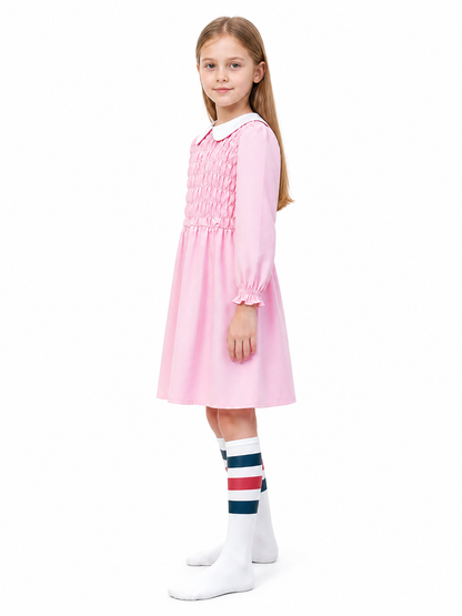 Eleven Halloween Dress, Pink, Long Sleeve side view