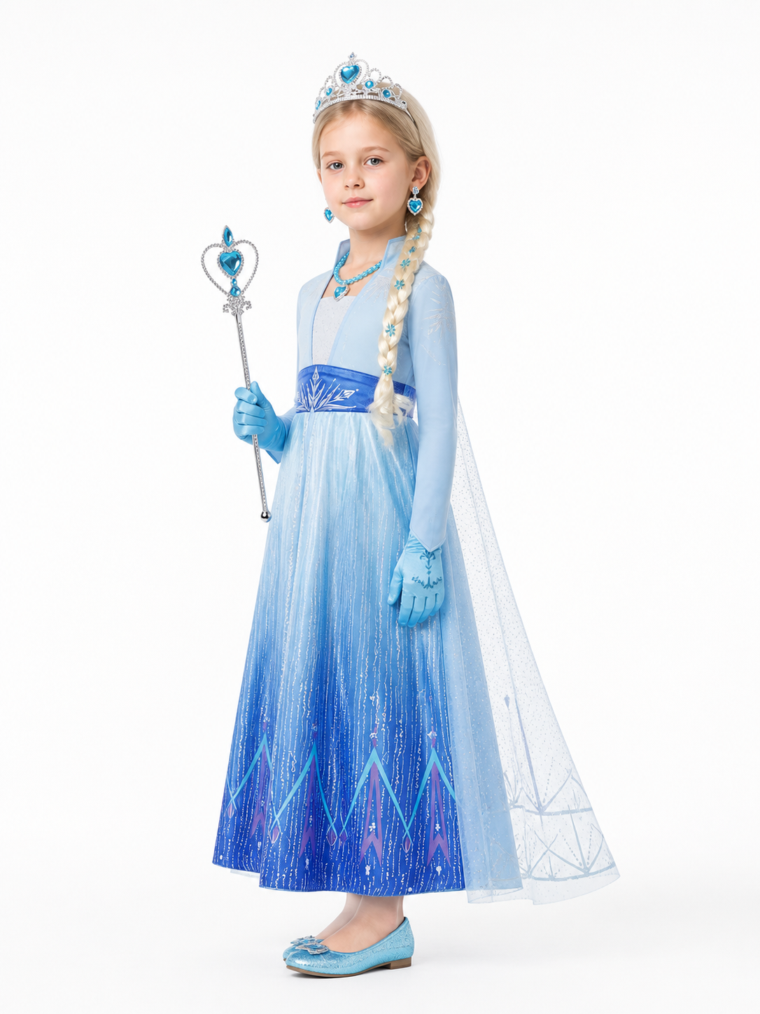 Princess Costume with Dress and Accessories side view