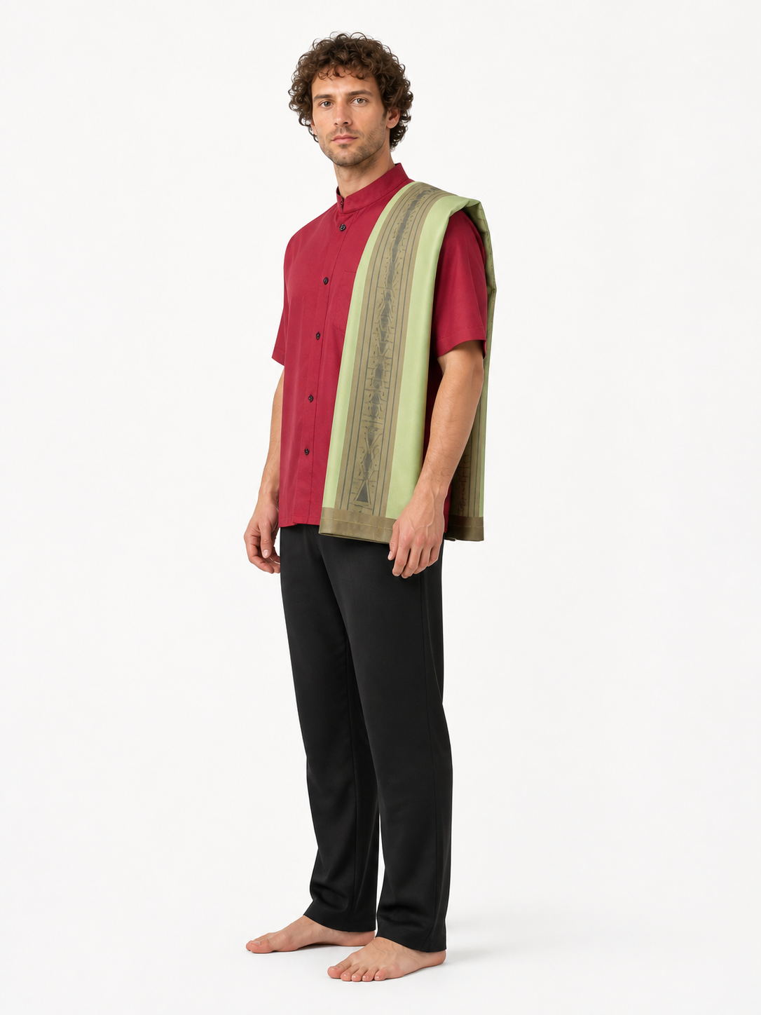 Children's Halloween cosplay costume with cape side view