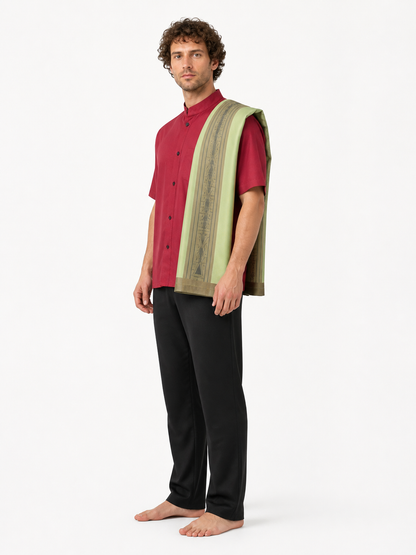 Children's Halloween cosplay costume with cape side view