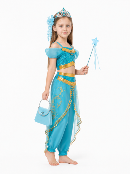 Children’s Eastern-Style Carnival Costume for Halloween side view