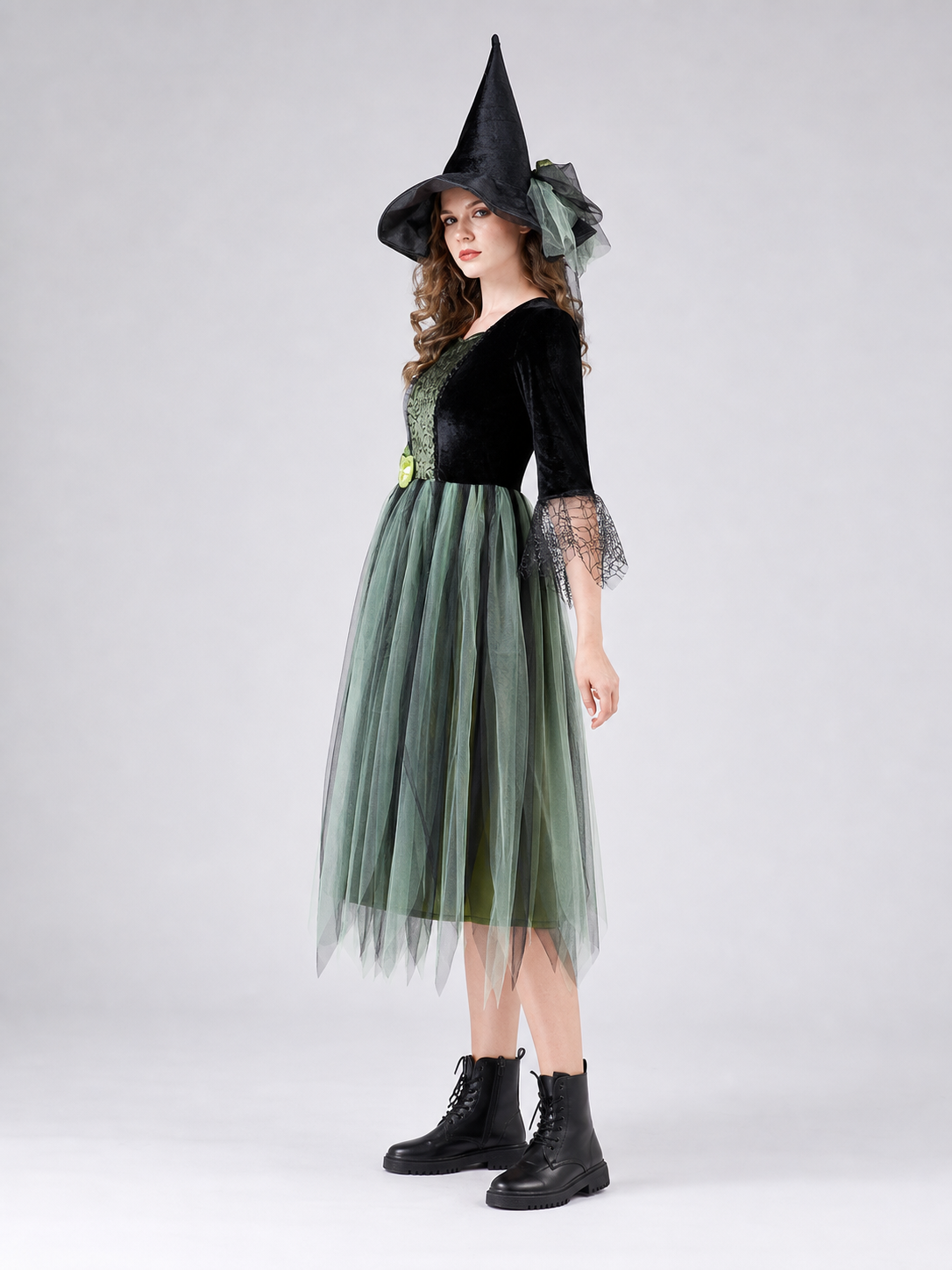 Halloween Costume Dress with Layered Skirt