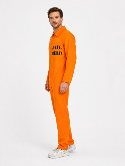 Orange Prison Jumpsuit for Cosplay side view
