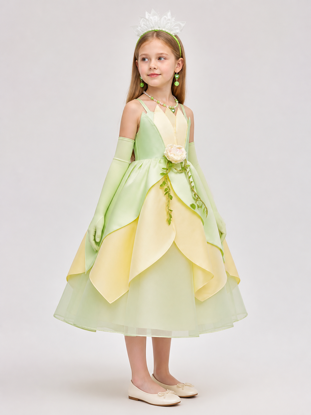 Light Green Princess Costume for Halloween