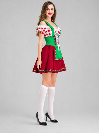 Alpine-Style National Costume with Corset