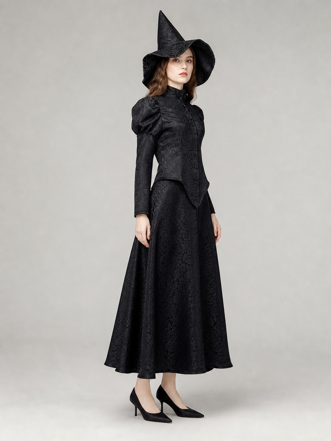 Evil Witch Cosplay Costume with Hat
