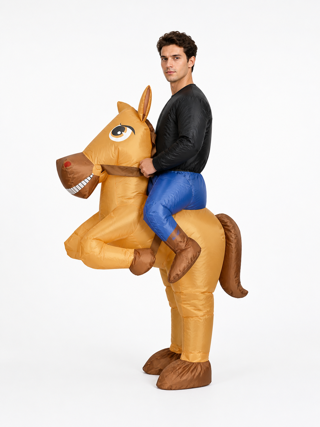 Inflatable Cartoon Horse Costume for Parties side view