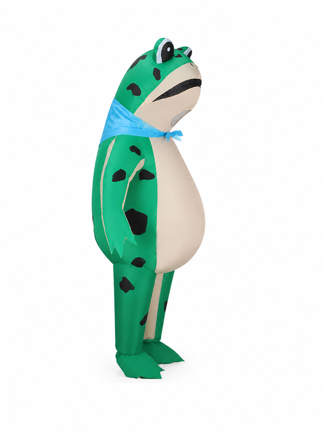 Adult Inflatable Frog Costume with Fan side view