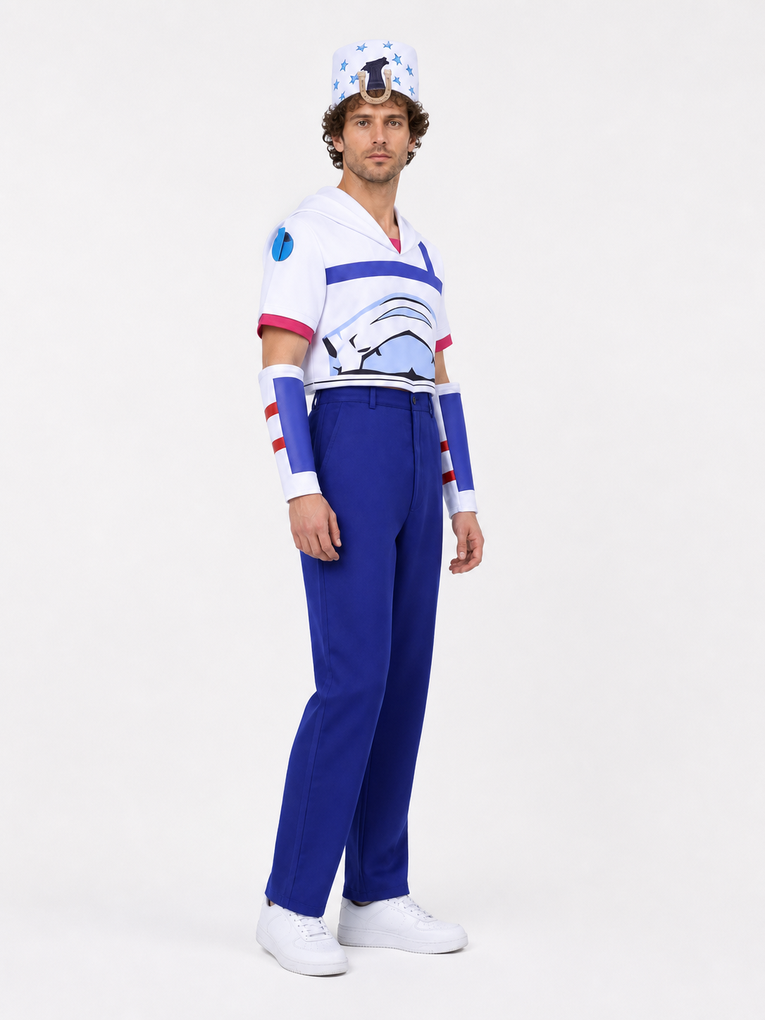 Johnny Joestar Cosplay Costume with Pants and Hat side view