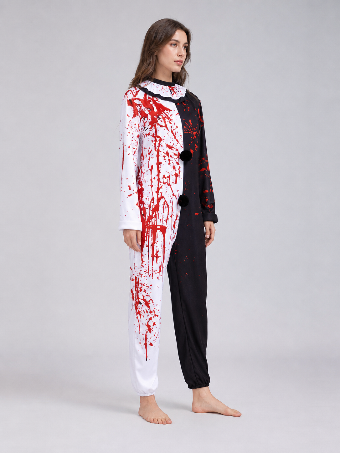 Blood-Splatter Clown Costume for Halloween