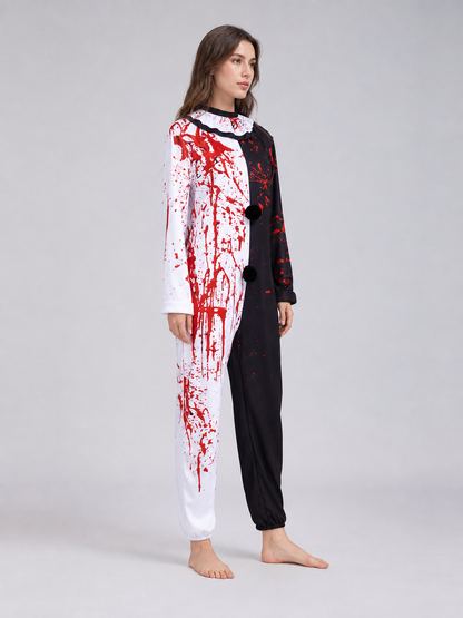 Blood-Splatter Clown Costume for Halloween