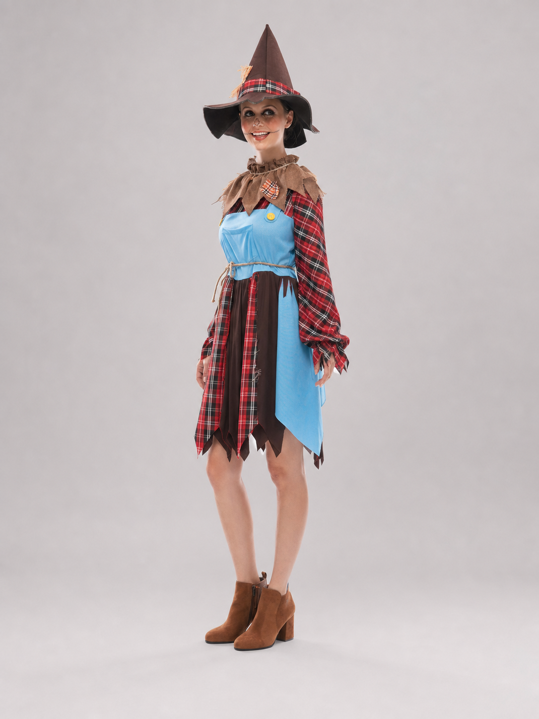 Scarecrow Costume: Dress and Hat side view 3