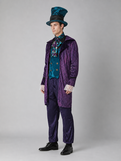 Theatrical Costume with Top Hat, Purple Ensemble