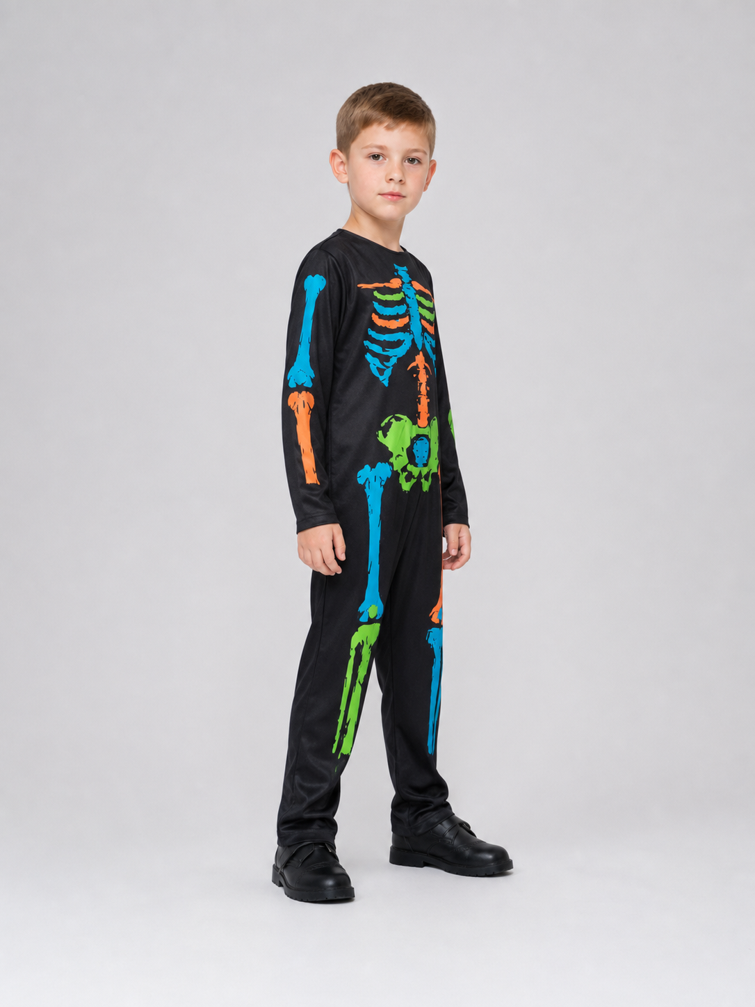 Children’s Skeleton Costume, Colorful Jumpsuit for Parties