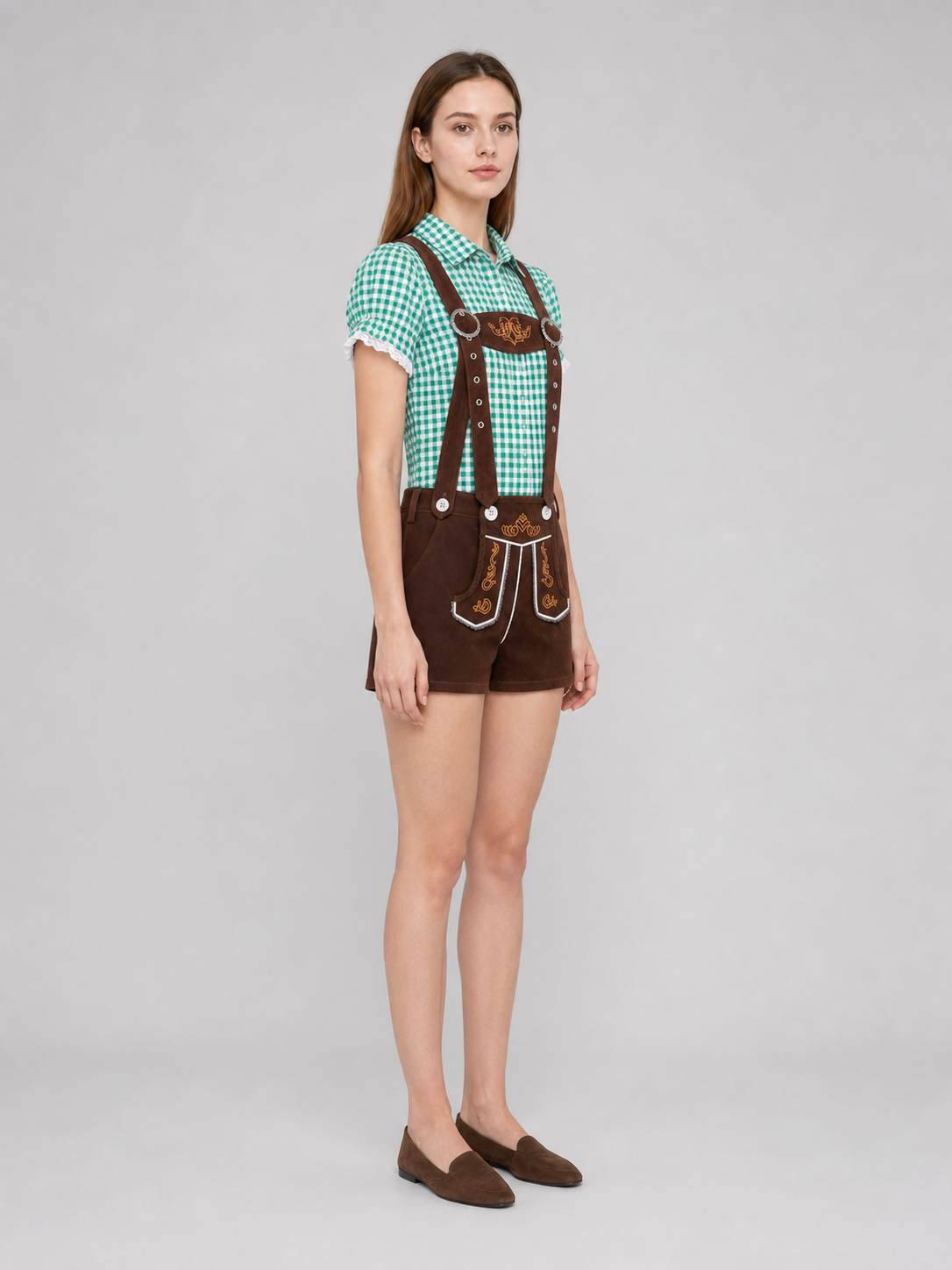 Shirt and Suspender Shorts Set