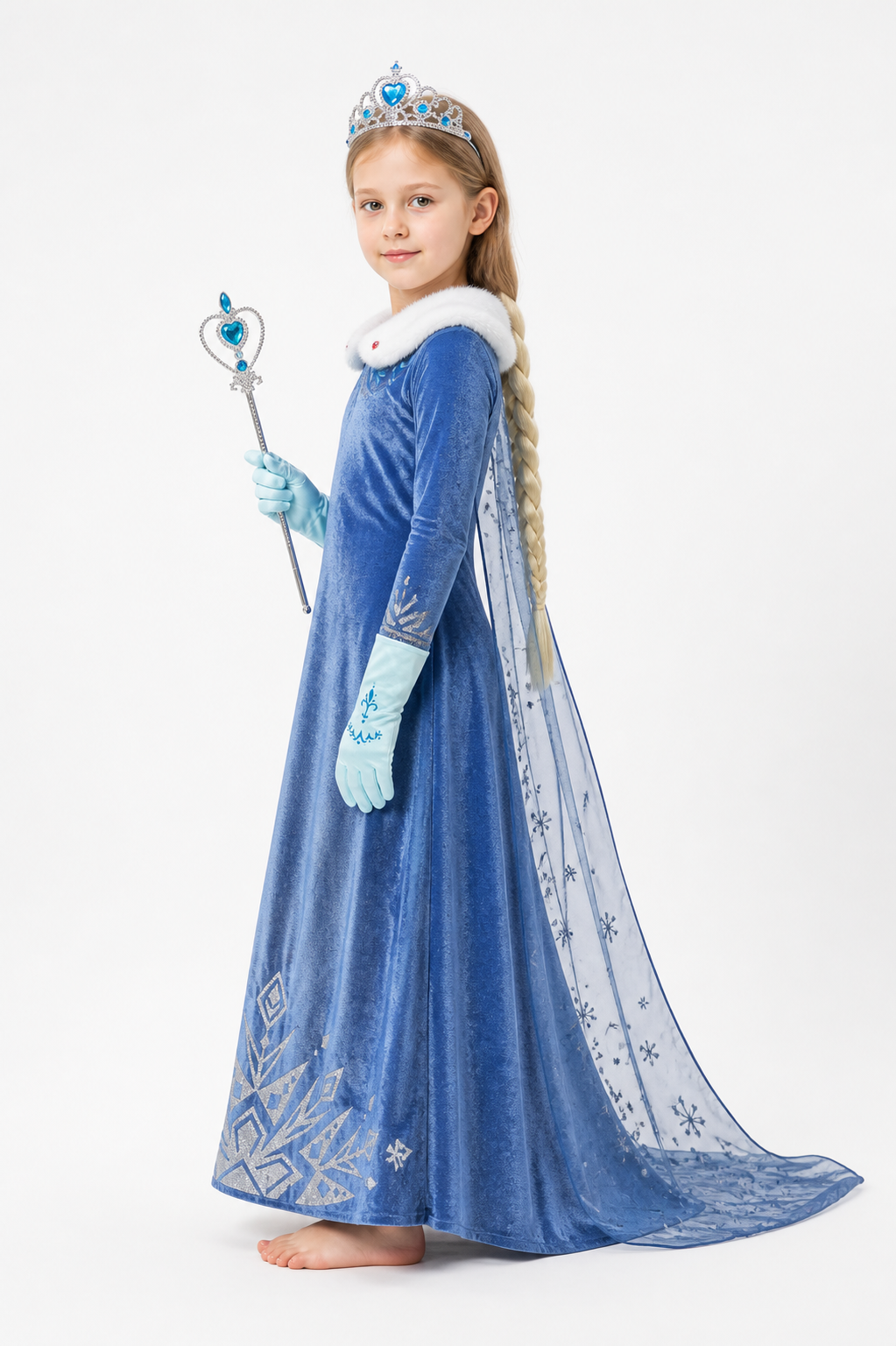Children's Snow Queen Costume side view