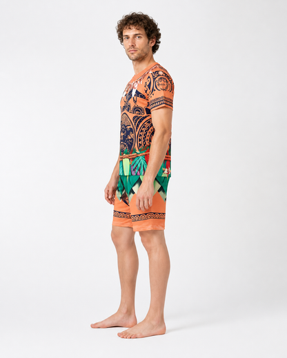 Maui Cosplay Costume with T-Shirt and Shorts side view