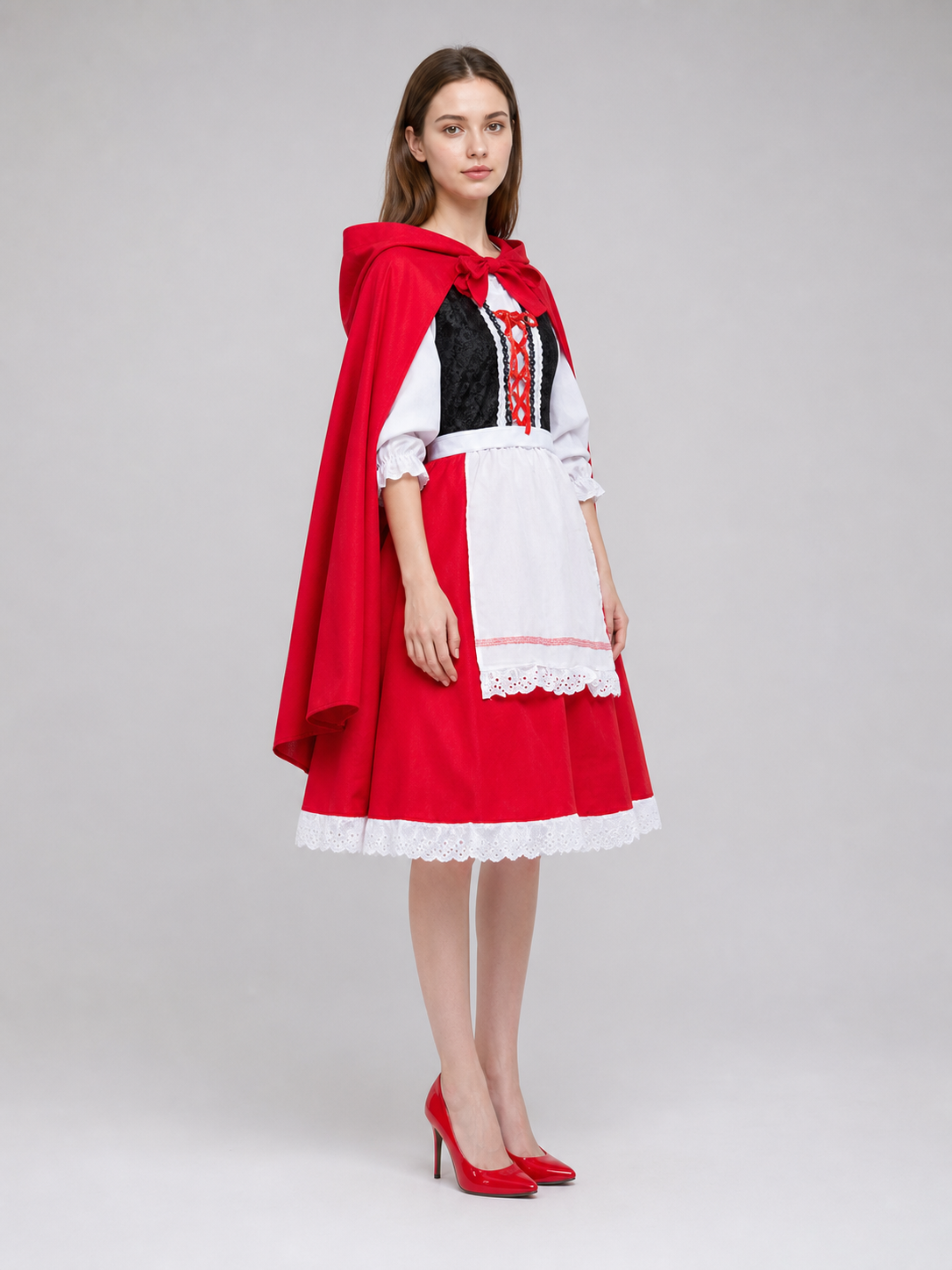 Little Red Riding Hood Carnival Costume with Hood