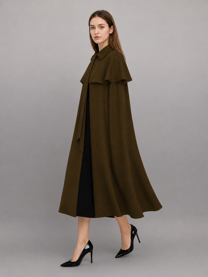 Brown Hooded Carnival Cloak