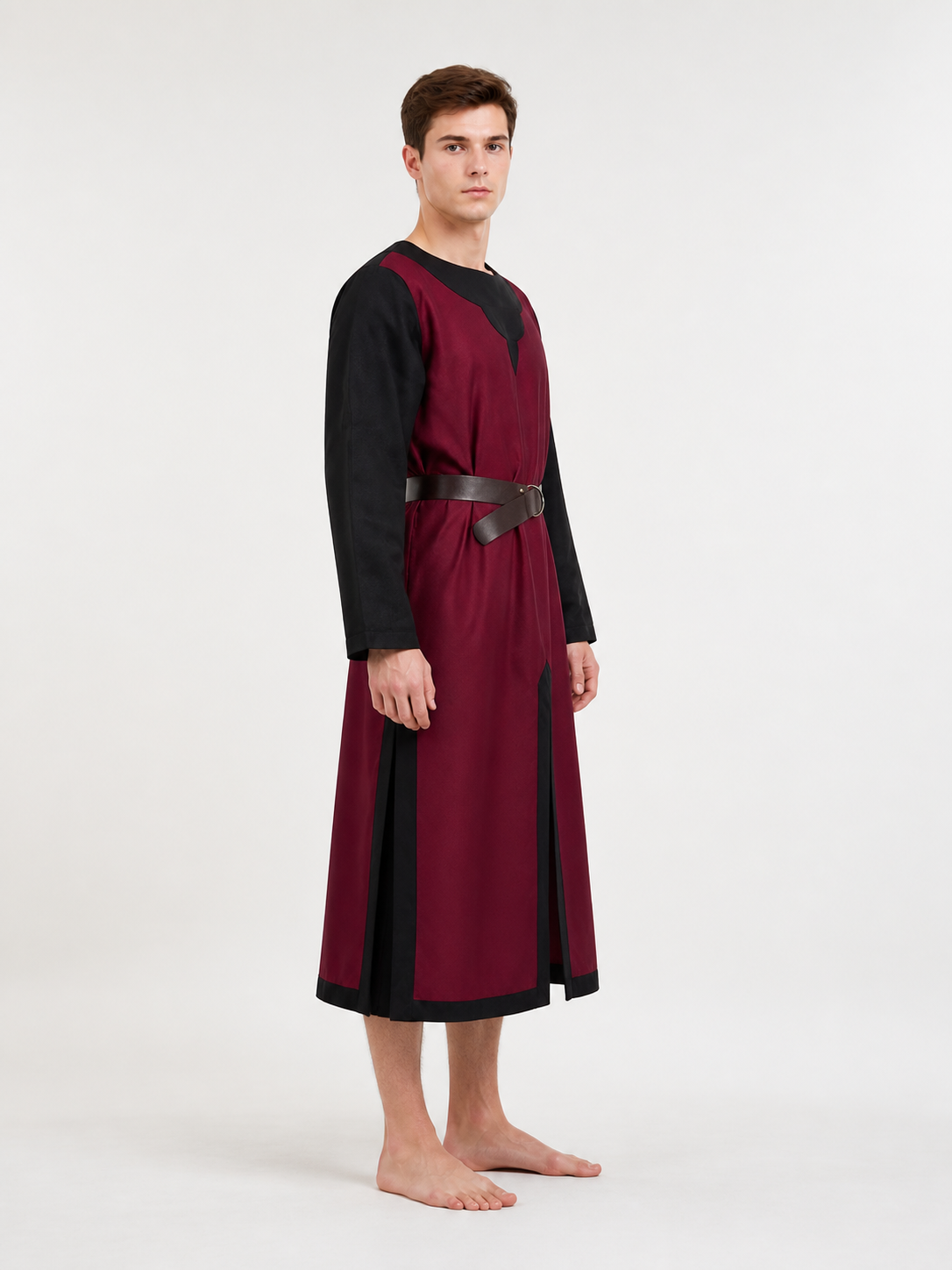 Red and Black Halloween Carnival Cloak with Belt