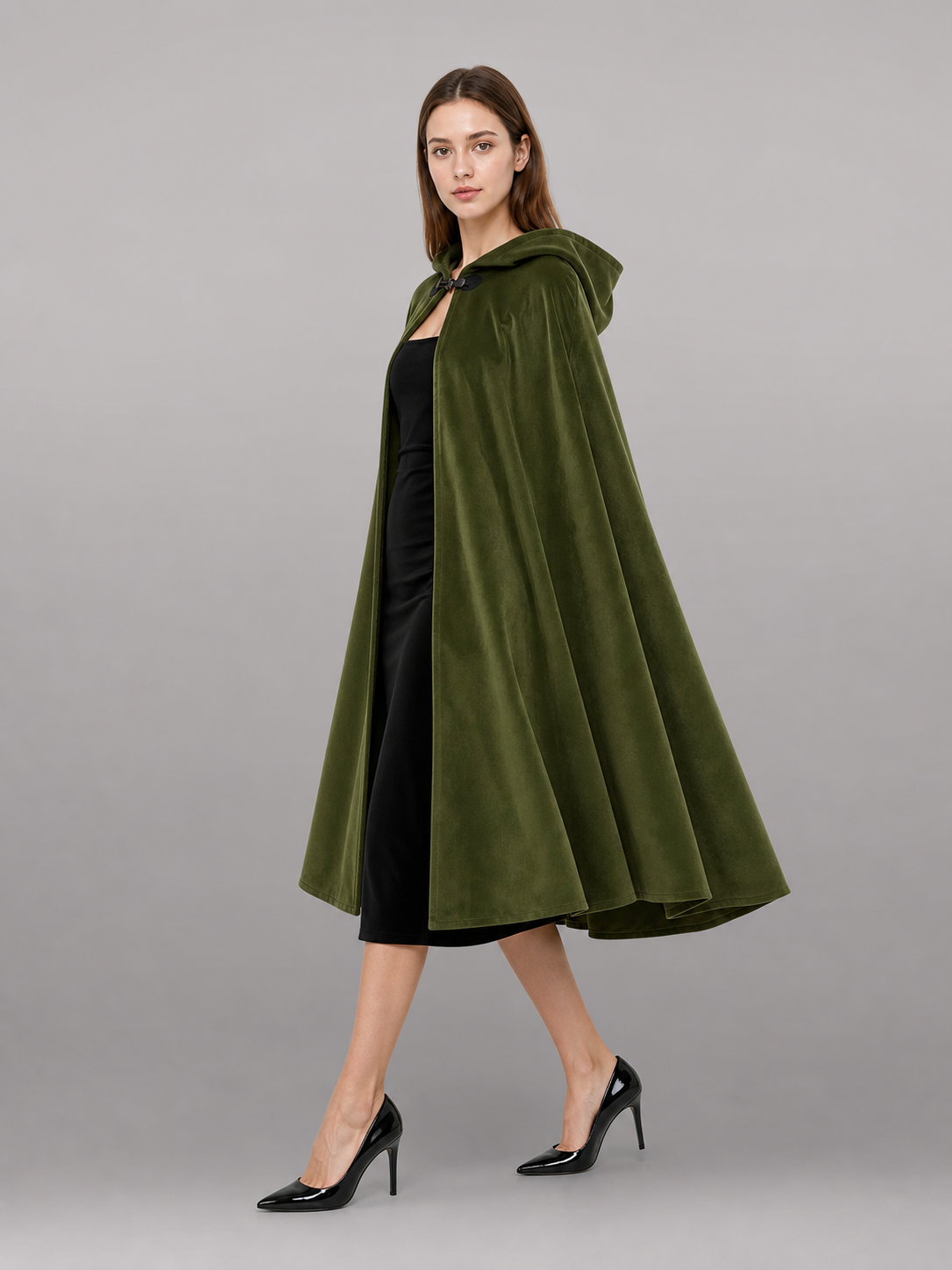 Green Hooded Carnival Cloak, Theatrical