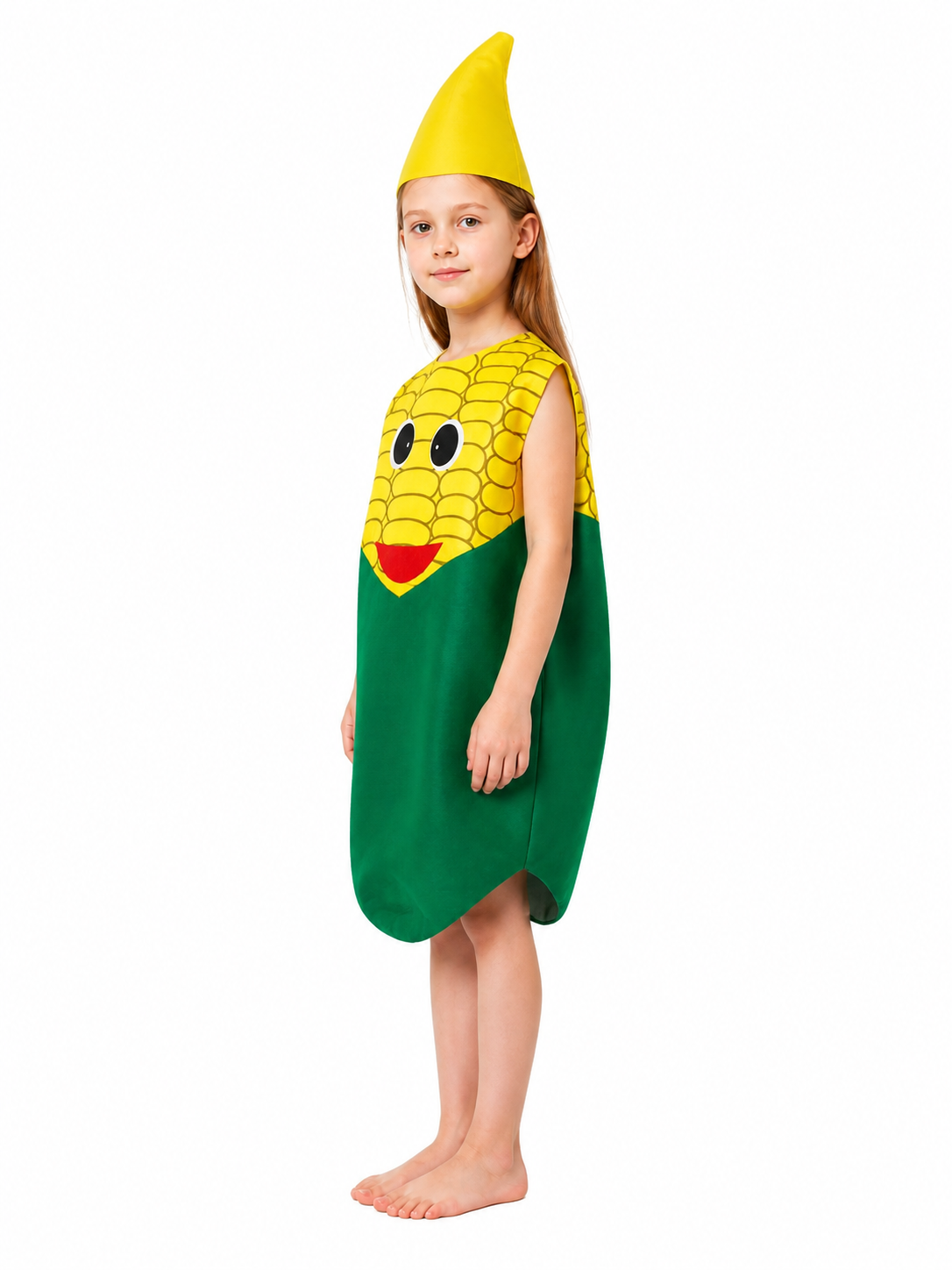 Corn Costume, Jumpsuit with Hat for Halloween