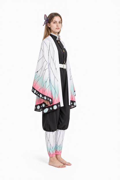 Kocho Shinobu Cosplay Costume with Butterfly Wings side view
