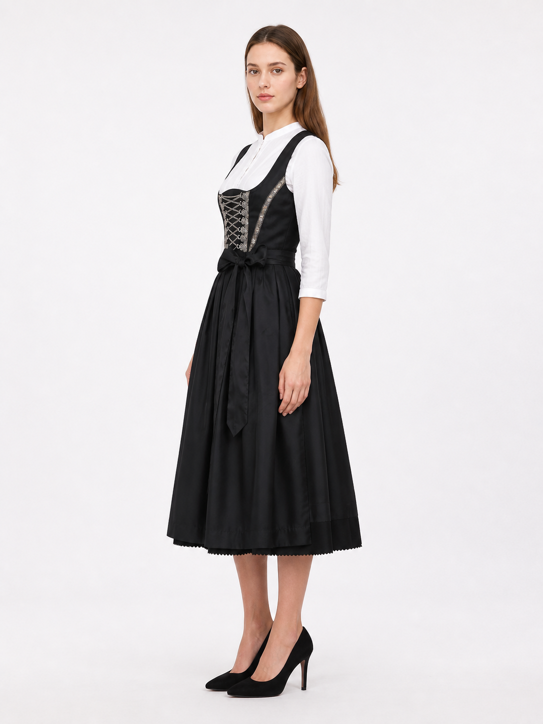 Dirndl Dress with Lacing for Oktoberfest side view