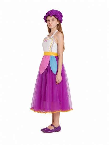 Teapot Cosplay Costume with Dress and Hat side view