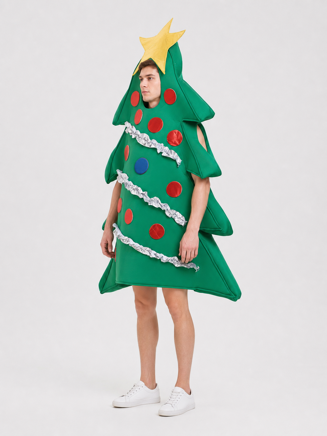 Inflatable Christmas Tree Costume with Shoe Covers