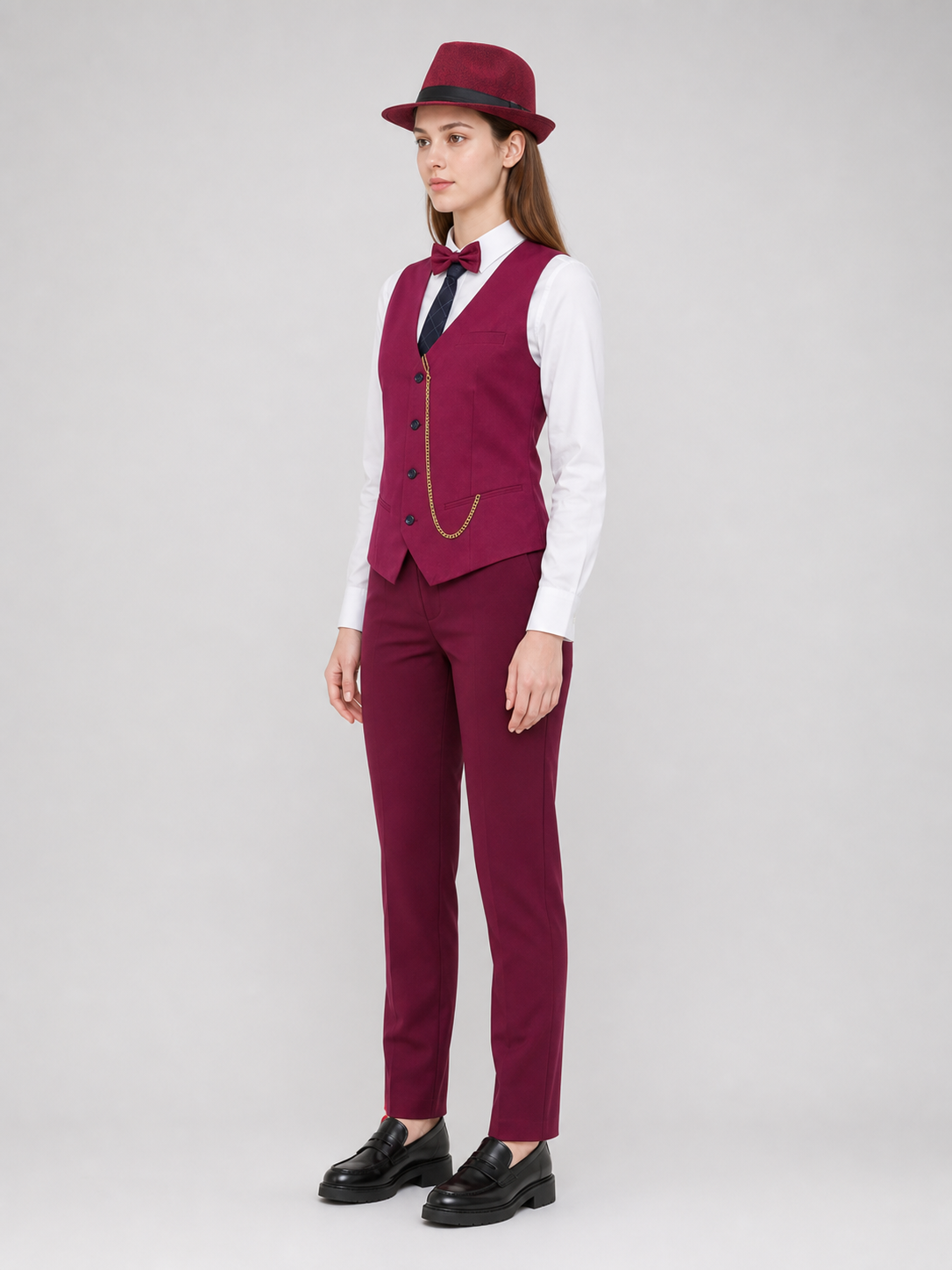 Vintage Costume Set with Vest and Accessories