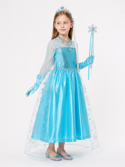 Snow Queen Costume for Halloween and Cosplay side view