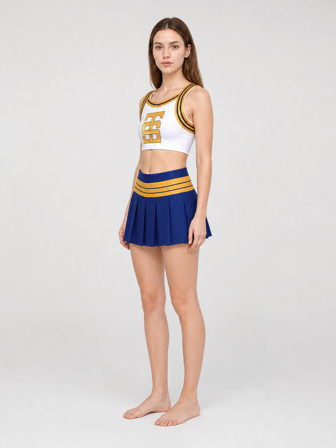 Taylor Swift Cheerleader Cosplay Costume with Bow