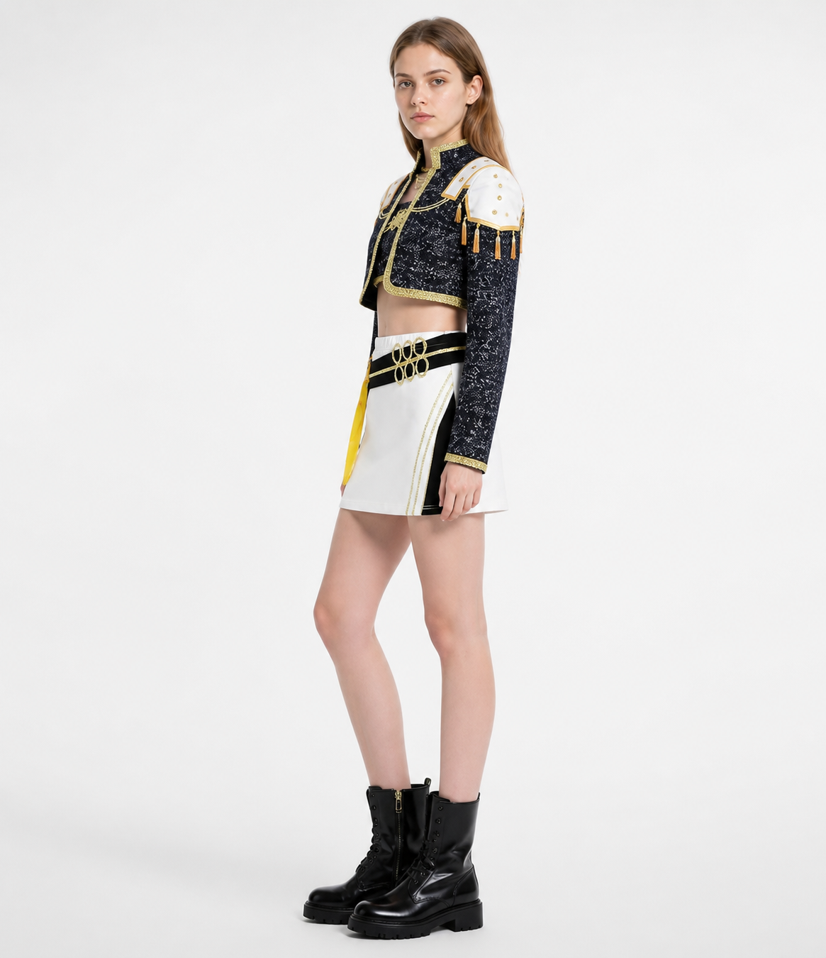 Stage Costume with Short Jacket and Skirt side view
