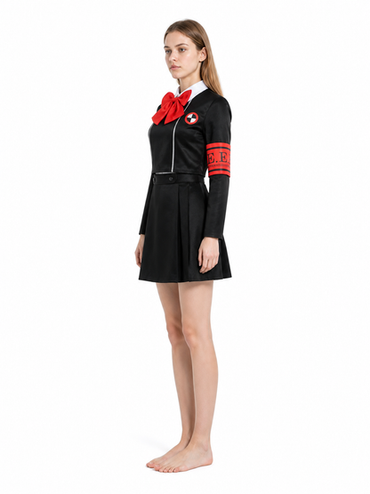 School Uniform with Skirt and Blazer for Cosplay side view