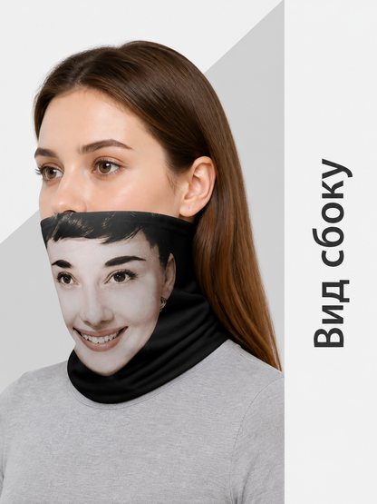 Realistic Face Cosplay Mask for Halloween side view