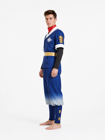 Ninja Cosplay Costume with Belt and Pants side view