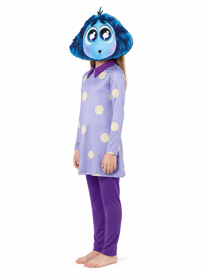 Joy Costume, Light Purple with Dots, from Inside Out 2 side view