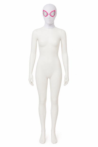 Spider-Gwen Mask with Pink Eye Trim side view