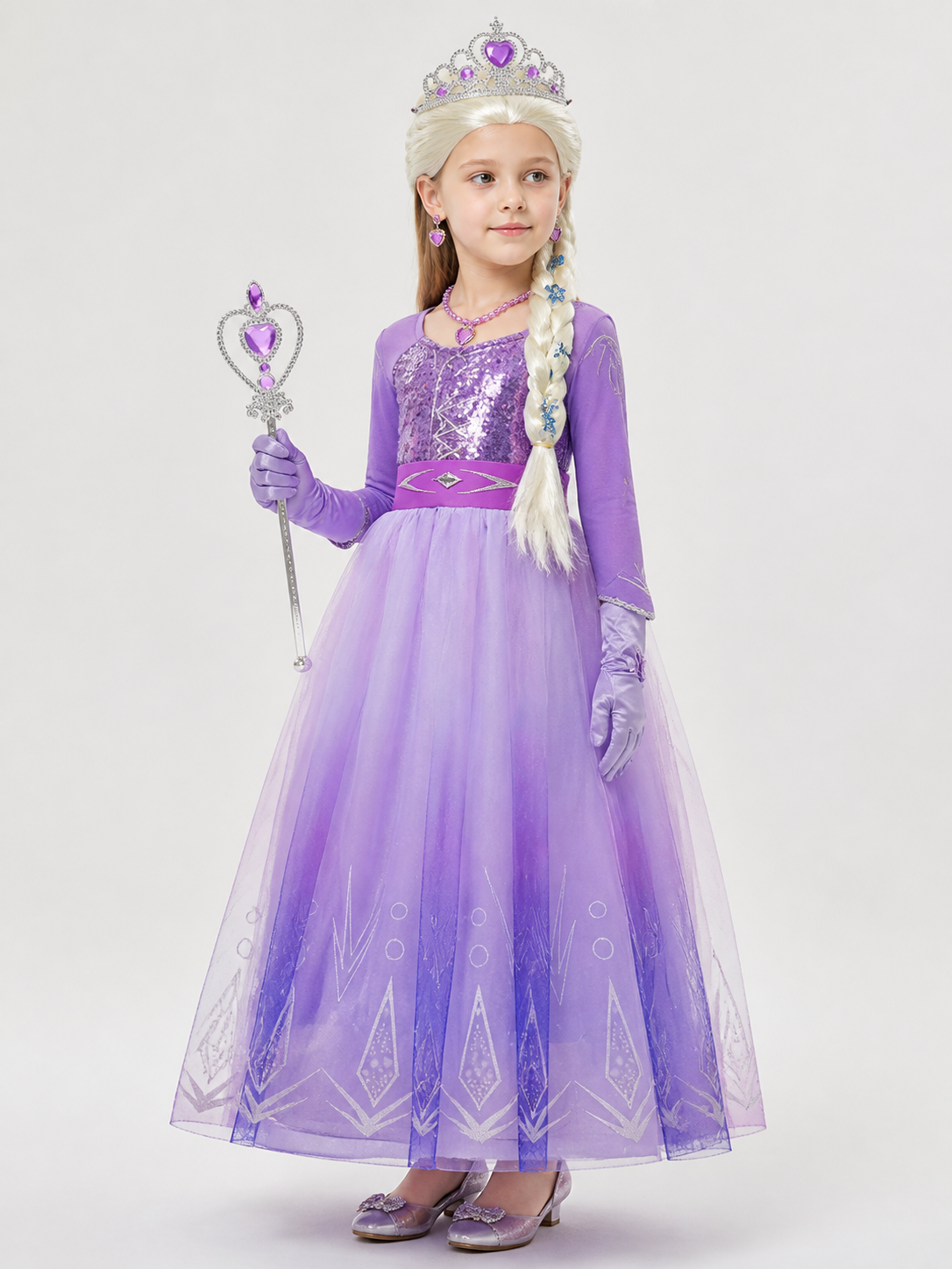Snow Queen Carnival Costume for Halloween and Cosplay