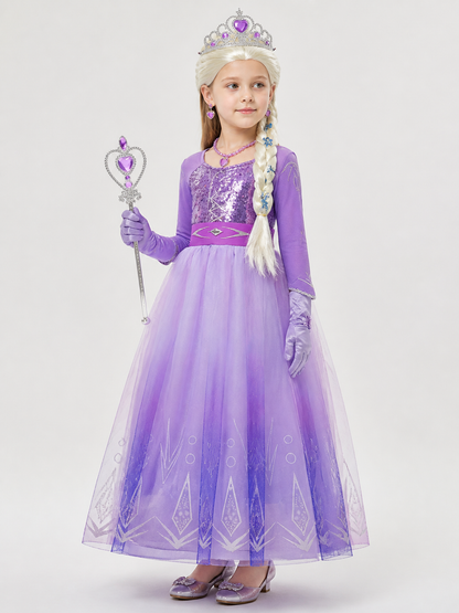 Snow Queen Carnival Costume for Halloween and Cosplay