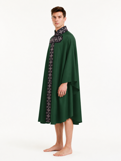 Cloak with a Geometric Pattern for Cosplay side view